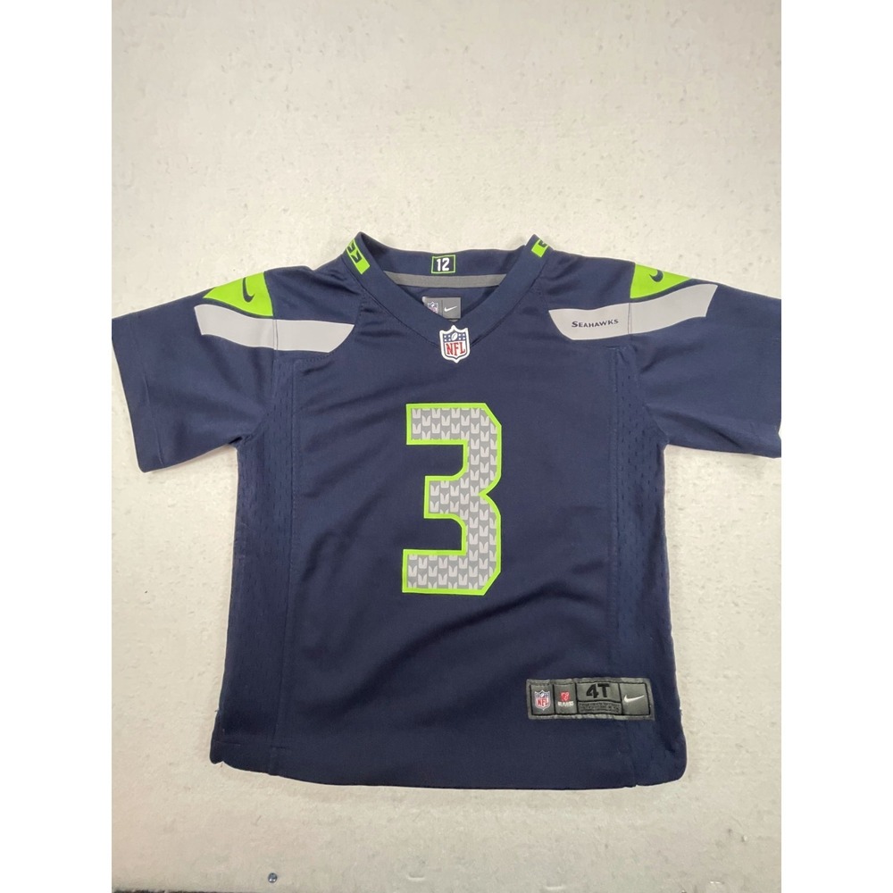 Seattle Seahawks Jersey‎ Toddler 4T #3 Russell Wilson Nike Football NFL On Field